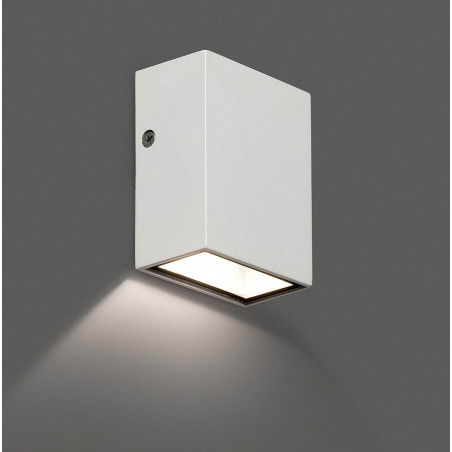 Applique exterieur cube blanc