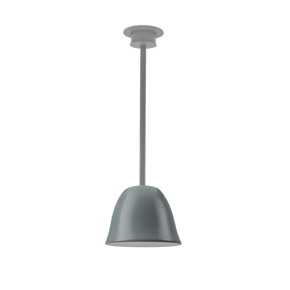 Suspension industrielle cloche grise