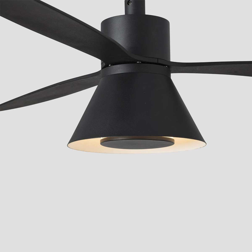 Ventilateur de plafond Sans lampe Ventilateur Chrome Chainette Tristar Z 122 cm