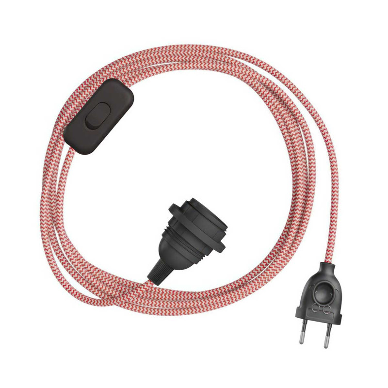 câble électrique deux couleurs rouge pour baladeuse