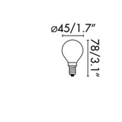 Ampoule MAT E14  LED 4W