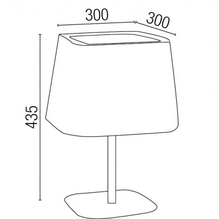 dimensions de la lampe