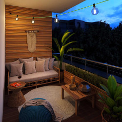 Guirlande terrasse verte