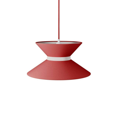 Abat-jour pour suspension sablier rouge et sable