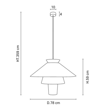 Suspension blanche ruche XL de Market Set