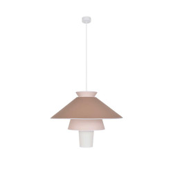 Suspension rose ruche XL