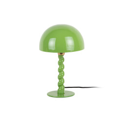 Lampe de table torsadé laqué brillant 39cm vert