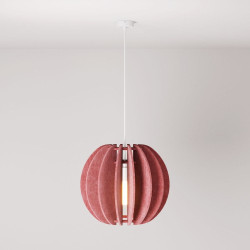 suspension intérieur rouge
