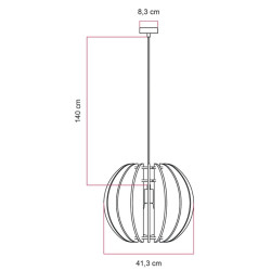 suspension bout abat-jour