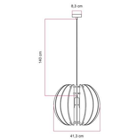 dimensions suspension abat-jour rond taupe