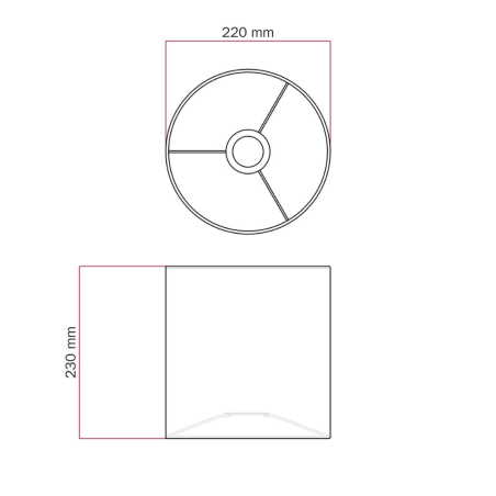 dimension abat jour cylindrique