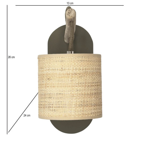 applique verte en bois