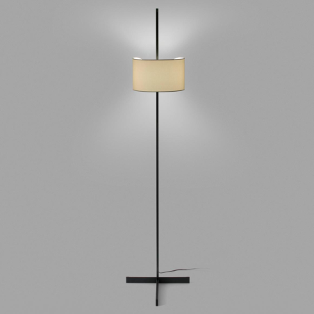 grand lampadaire noir avec abat jour réglable