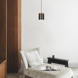 suspension noire tube