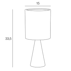 lampe à poser dimension