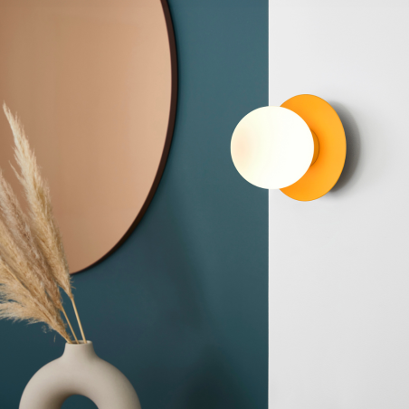 applique murale moutarde