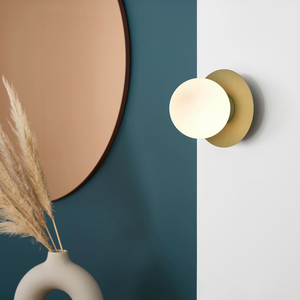 applique globe verre