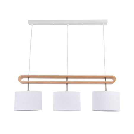suspension blanche bois
