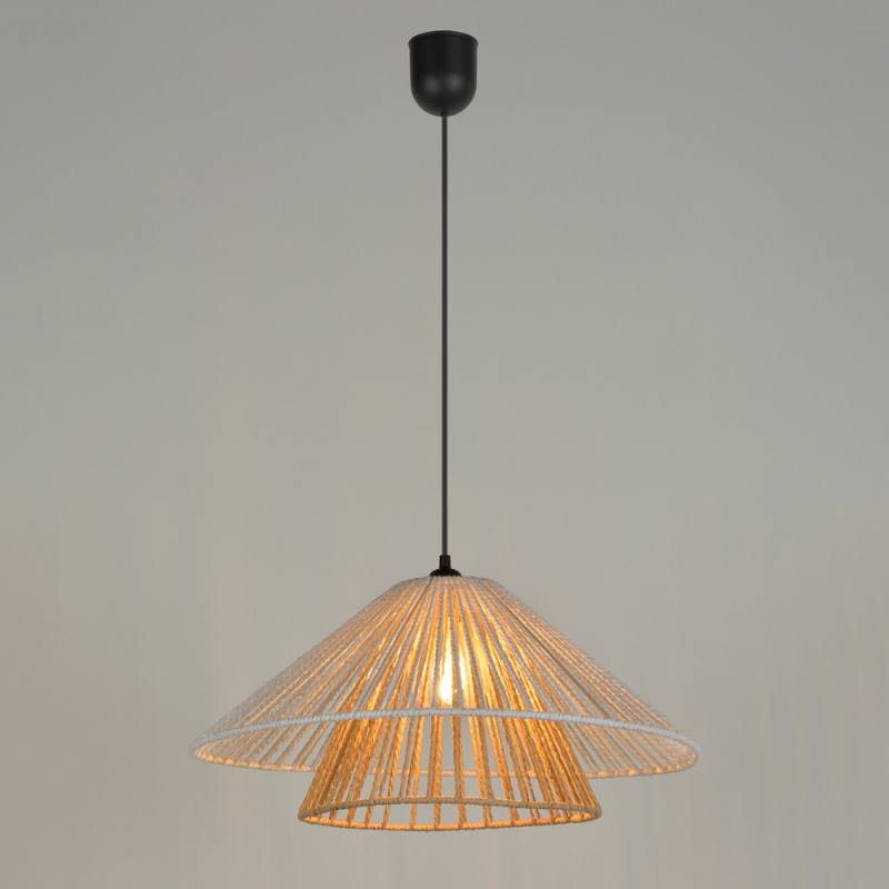 Suspension en cordelette tressée