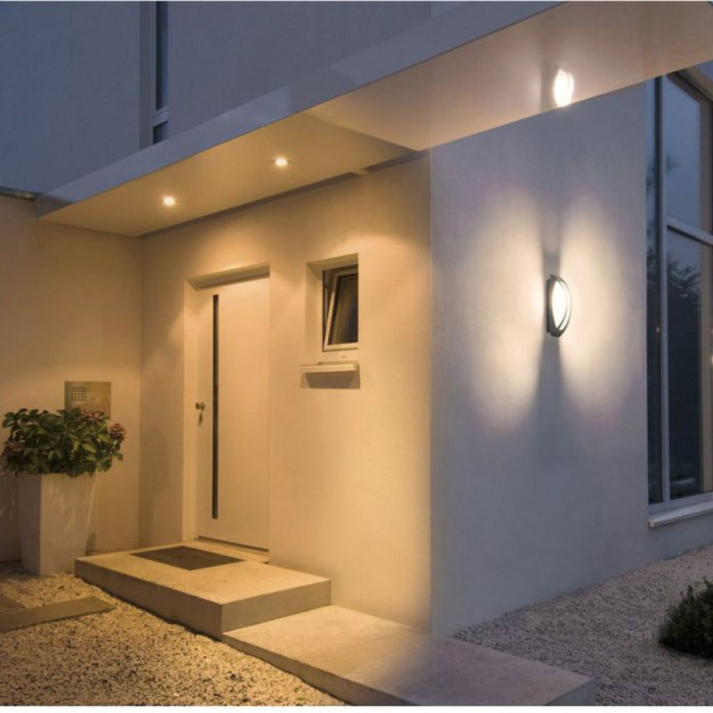 MERIDIAN 2 applique anthracite E27 éco énergie max 25W IP54 MERIDIAN 2 applique anthracite E27 éco énergie max 25W IP54