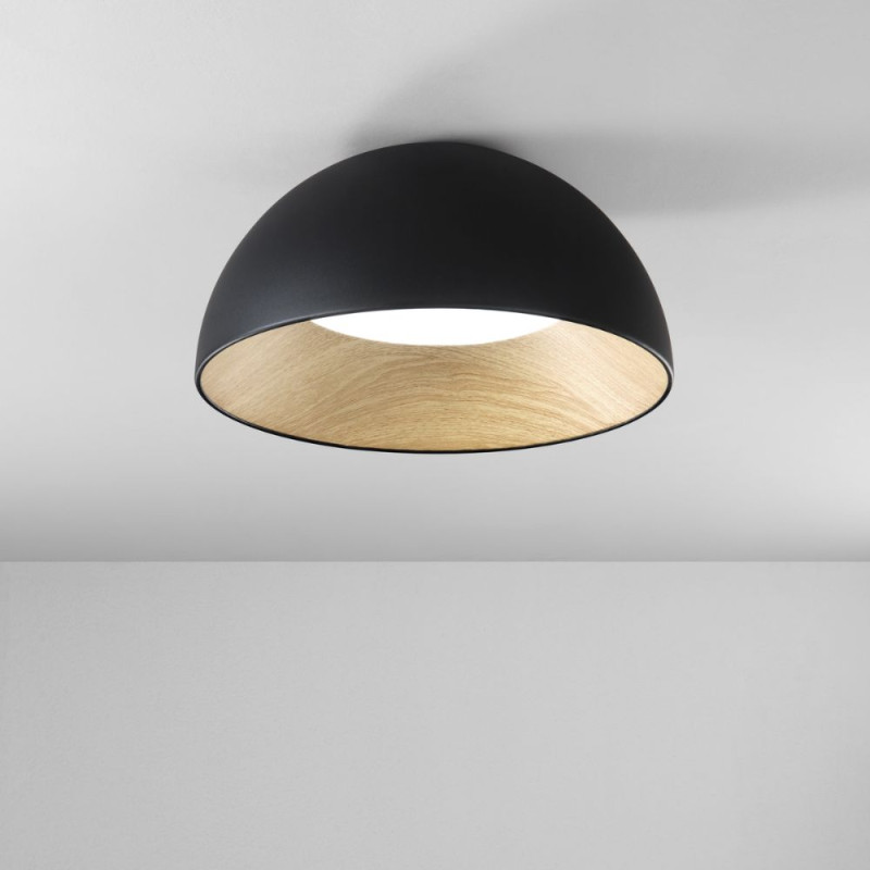 plafonnier led noir dôme plafonnier led noir dôme
