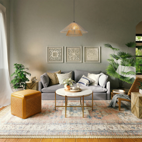 Suspension double conique