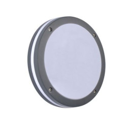 Plafonnier ovale style hublot anthracite