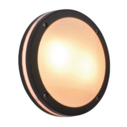 plafonnier gris foncé ovale