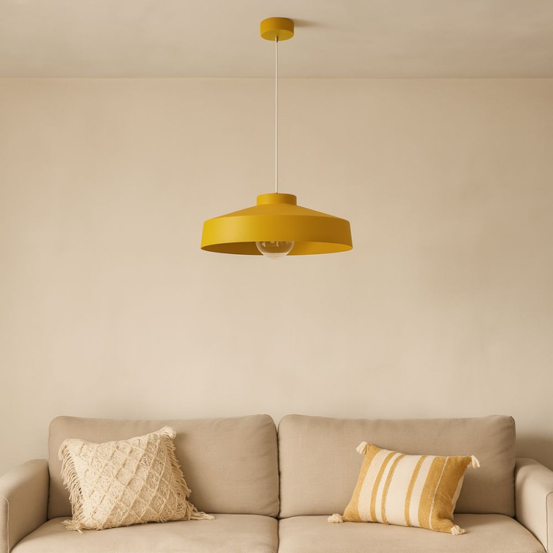 suspension intérieur jaune archi