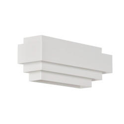 applique géométrique blanche