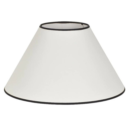 Abat Jour conique blanc et noir