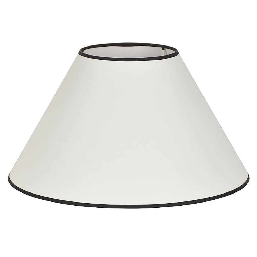Abat Jour conique blanc et noir