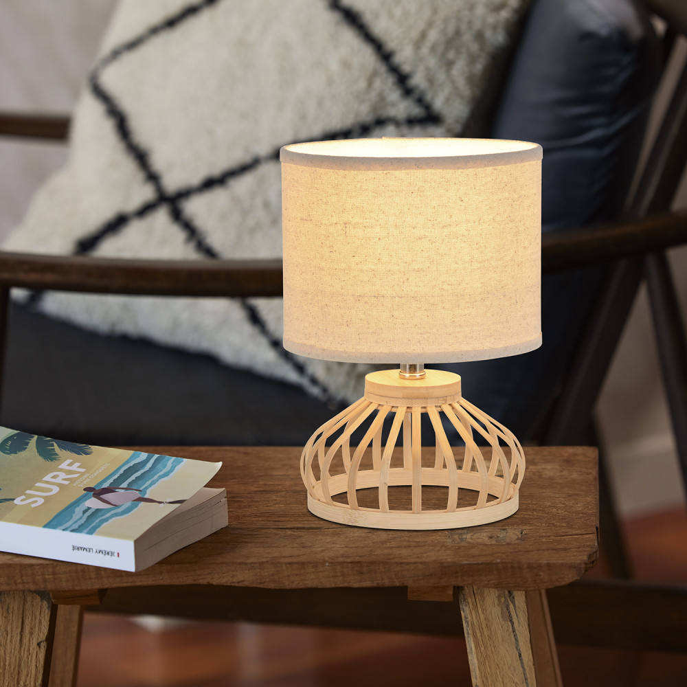 Lampe en bambou naturel