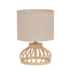 Lampe bambou tressé,