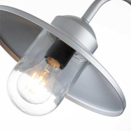 applique acier argent avec détecteur