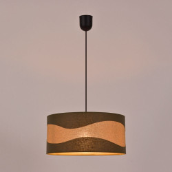 suspension cylindre marron