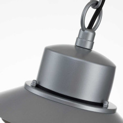 Suspension lanterne grise