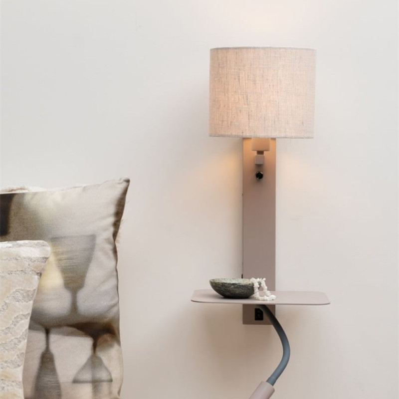 Applique beige liseuse et tablette