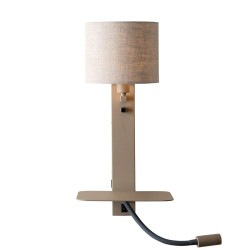 Applique liseuse tablette beige