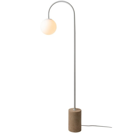 Lampadaire marbre blanc