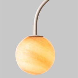 Lampadaire arc blanc