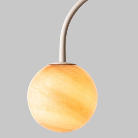 Lampadaire arc blanc