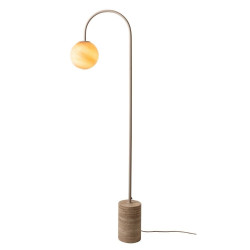 Lampadaire marbre blanc