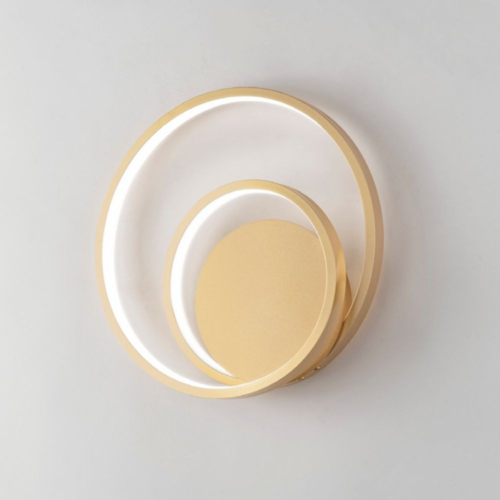 Applique spirale dorée