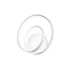 Applique murale circulaire blanche