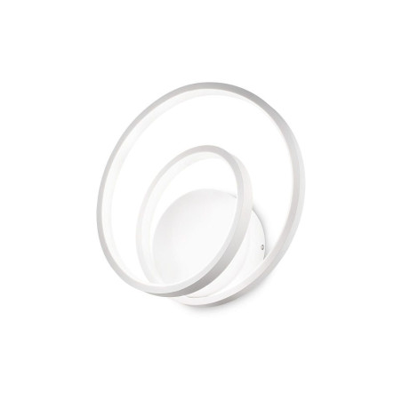 Applique murale circulaire blanche