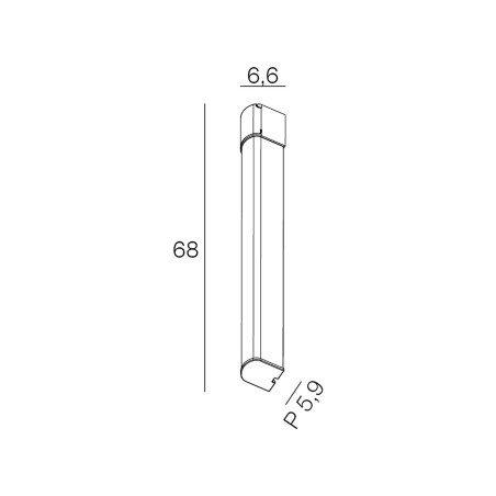 Dimensions applique LED