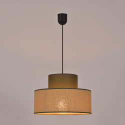 Suspension double cylindre - lumière douce et homogène Suspension double cylindre - lumière douce et homogène