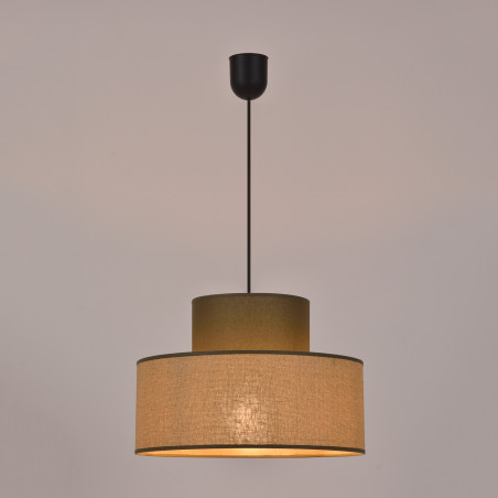 Suspension double cylindre - lumière douce et homogène