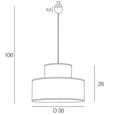 Suspension double cylindre dimensions